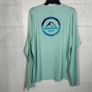 Reef Men's Hanford Long Sleeve Logo Graphic T-Shirt - Clearwater XL $40